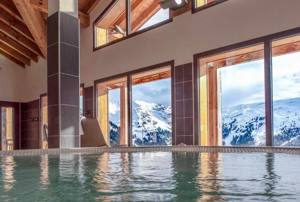 Vue Panoramique Sur Les Montagnes Plein Sud - T2 Skis Aux Pieds, Piscine & Spa Flaine Eksteriør bilde