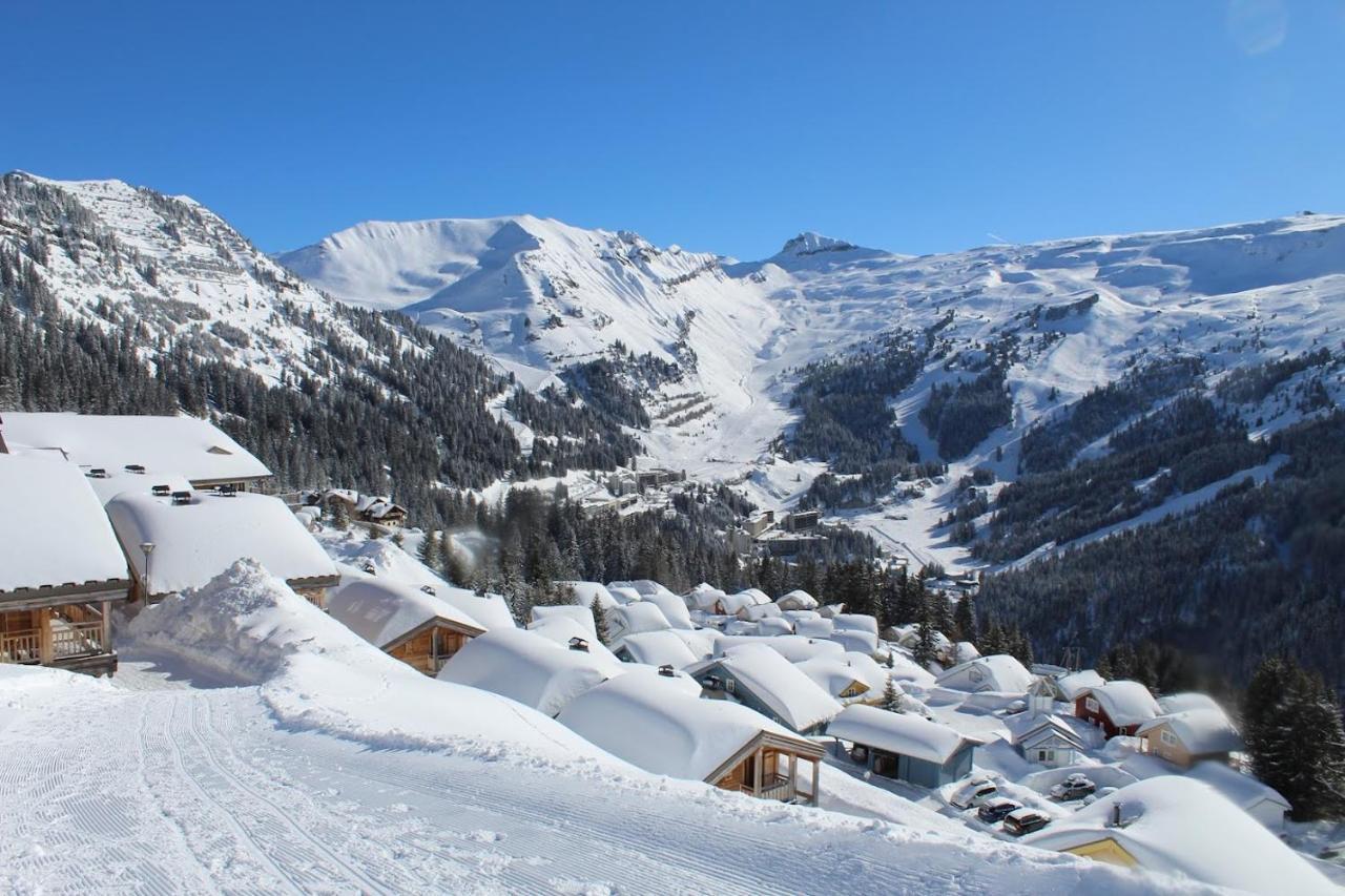 Vue Panoramique Sur Les Montagnes Plein Sud - T2 Skis Aux Pieds, Piscine & Spa Flaine Eksteriør bilde