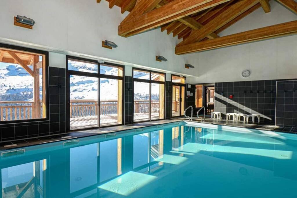 Vue Panoramique Sur Les Montagnes Plein Sud - T2 Skis Aux Pieds, Piscine & Spa Flaine Eksteriør bilde