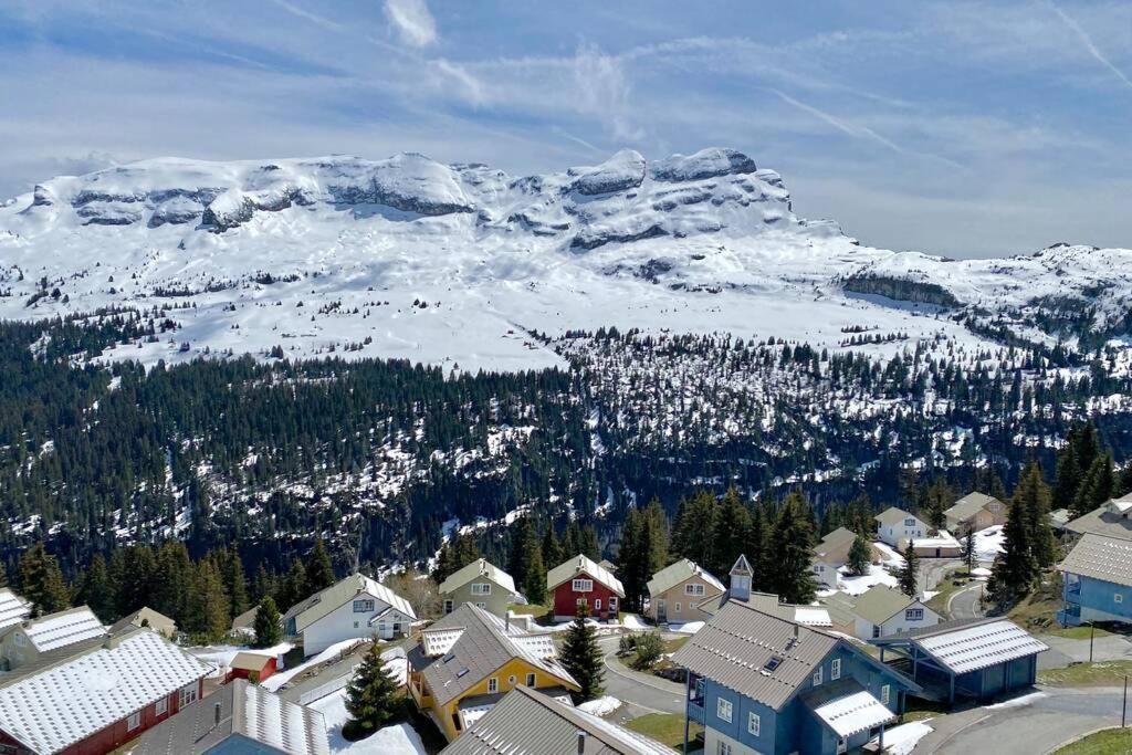 Vue Panoramique Sur Les Montagnes Plein Sud - T2 Skis Aux Pieds, Piscine & Spa Flaine Eksteriør bilde