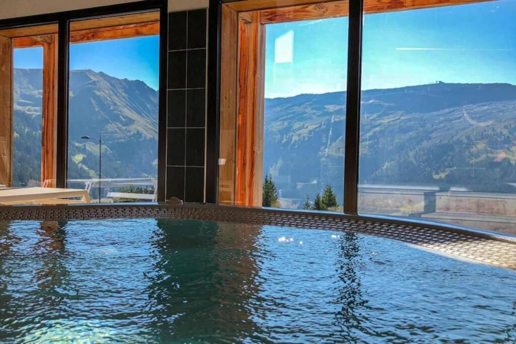 Vue Panoramique Sur Les Montagnes Plein Sud - T2 Skis Aux Pieds, Piscine & Spa Flaine Eksteriør bilde