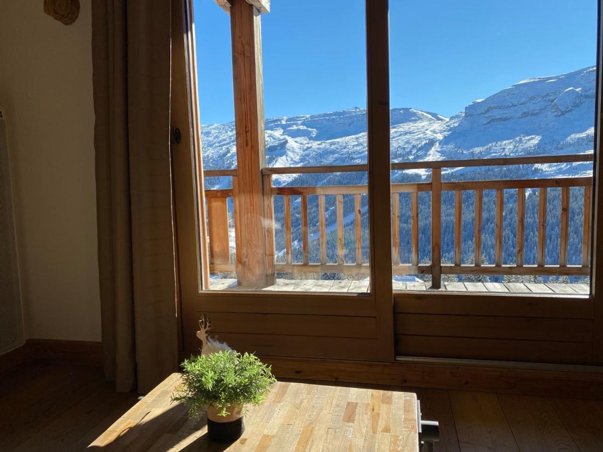 Vue Panoramique Sur Les Montagnes Plein Sud - T2 Skis Aux Pieds, Piscine & Spa Flaine Eksteriør bilde
