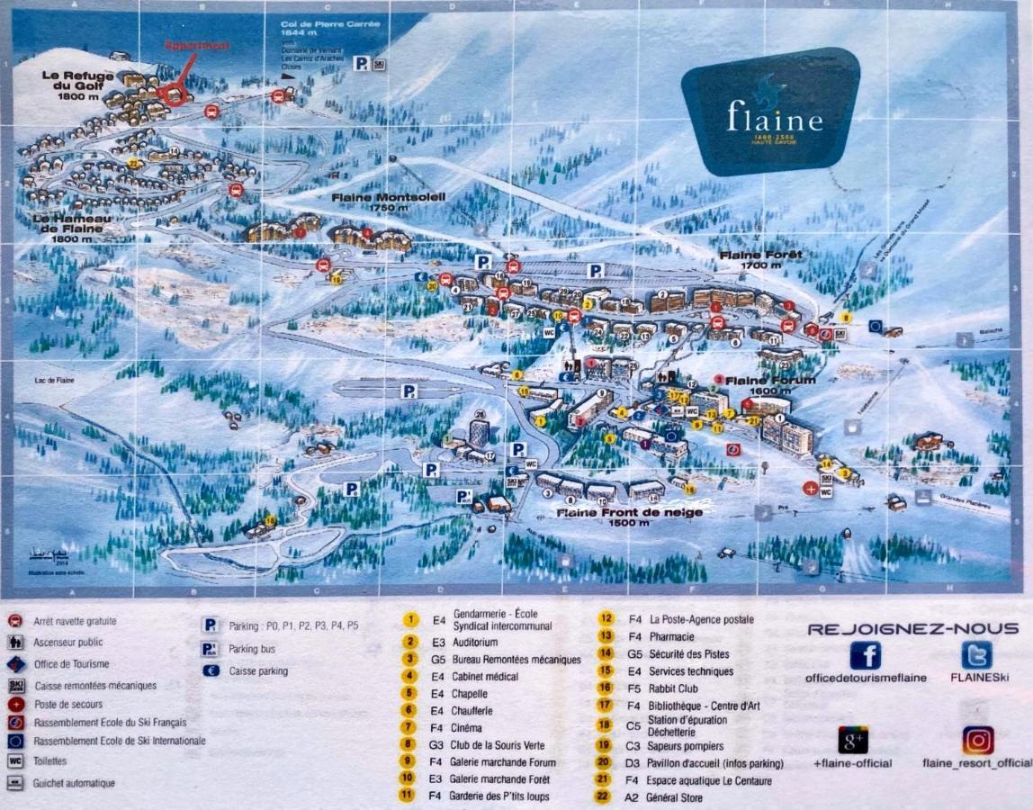 Vue Panoramique Sur Les Montagnes Plein Sud - T2 Skis Aux Pieds, Piscine & Spa Flaine Eksteriør bilde